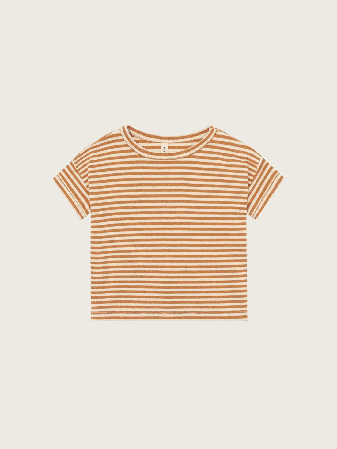 Copper Stripes Boxy T-Shirt Organic Zoo