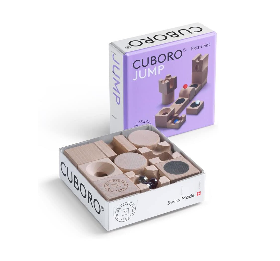 CUBORO Jump - Extra Set - Wooden Marble Run cuboro