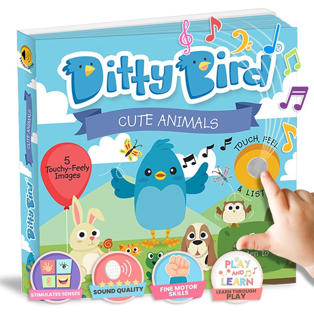 Cute Animals Touch, Feel & Listen Ditty Bird - enjoykidsus