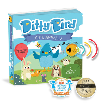 Cute Animals Touch, Feel & Listen Ditty Bird - enjoykidsus