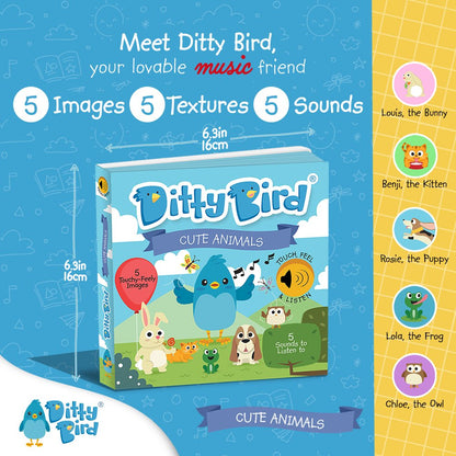 Cute Animals Touch, Feel & Listen Ditty Bird - enjoykidsus