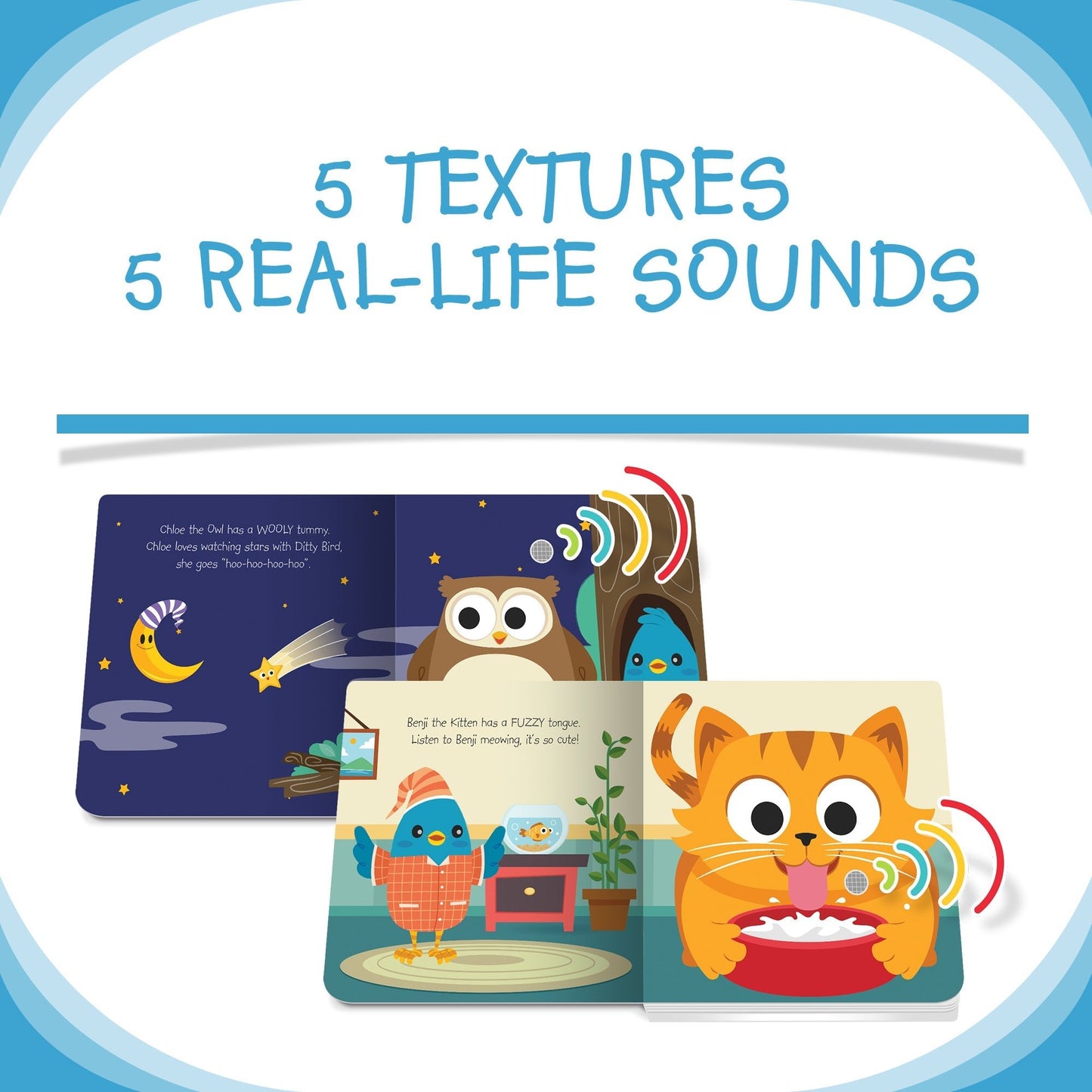 Cute Animals Touch, Feel & Listen Ditty Bird - enjoykidsus