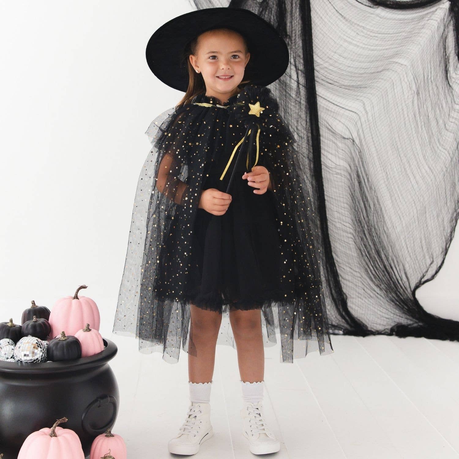 Sweet Wink - Black Witch Dress Up Kit - Dress Up - Kids Gift - Costume