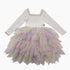 Daisy Wave Tutu Dress - White Petite Hailey