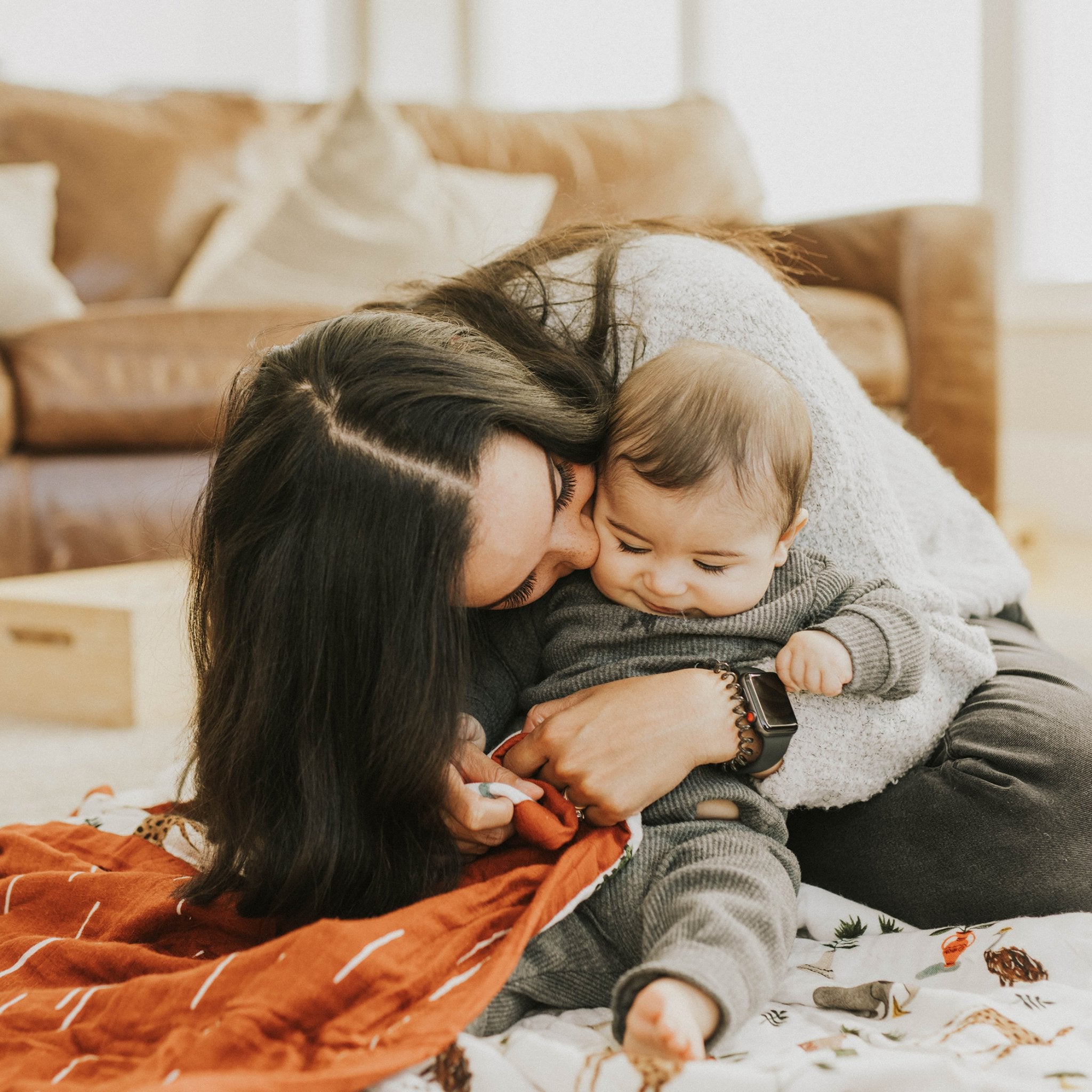 Deluxe Muslin Quilted Throw - Safari Social Little Unicorn