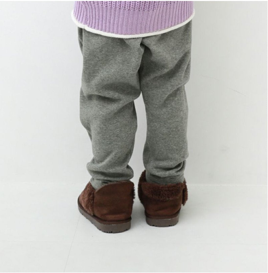 Devirock RICH WARM fleece lining Sarouel pants - Heather Grey other brands - enjoykidsus