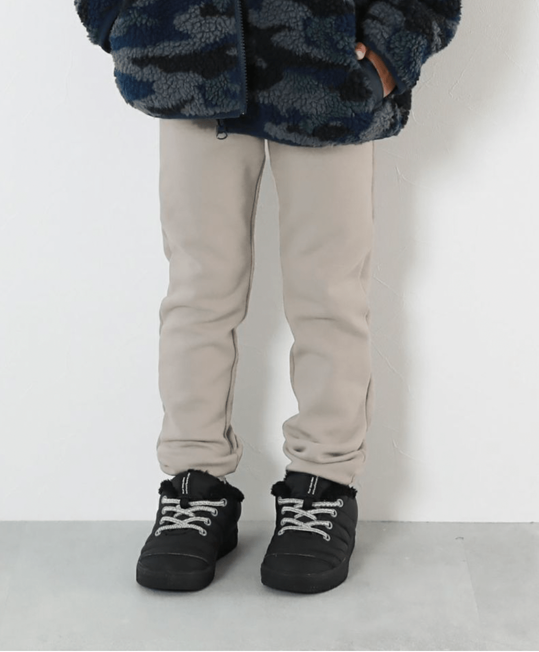 Devirock RICH WARM fleece lining stretch pants - D Greige other brands