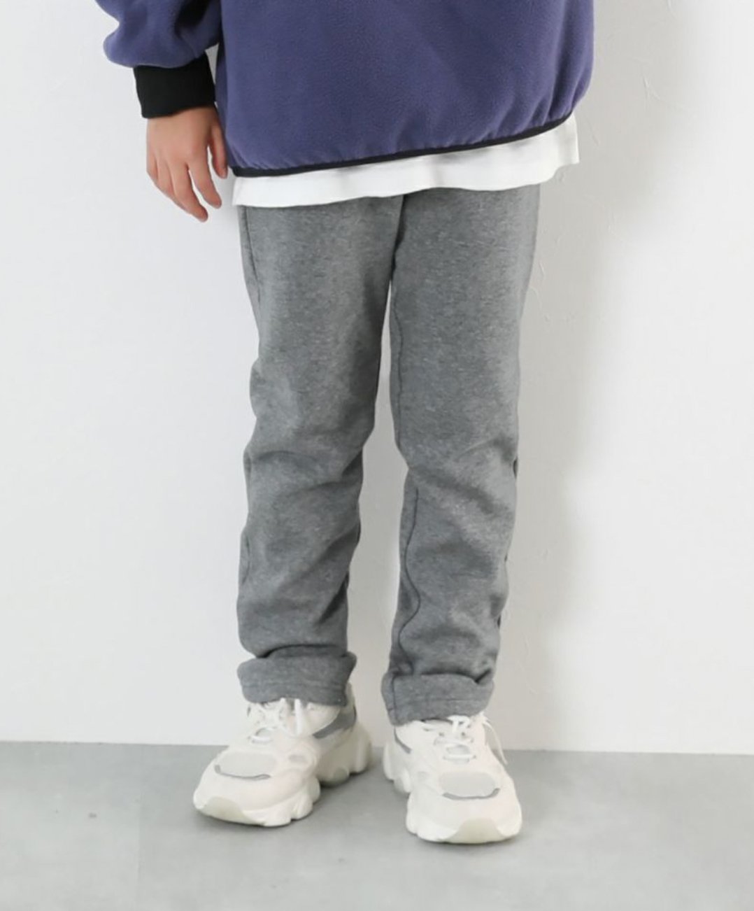 Devirock RICH WARM fleece lining stretch pants - Heather Grey other brands - enjoykidsus