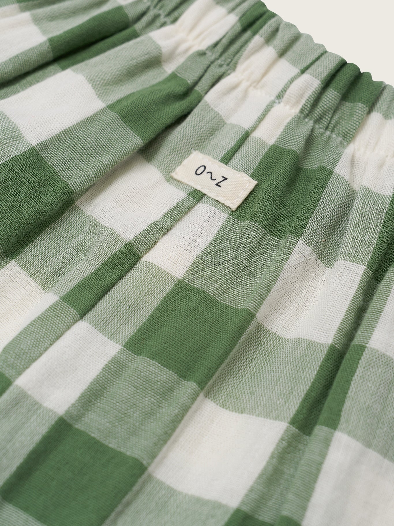 Dill Gingham Frill Culottes Organic Zoo