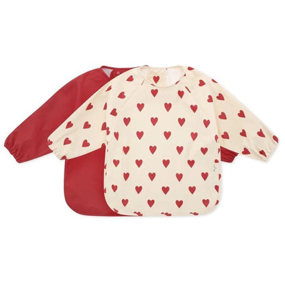 Dinner Bibs with Sleeves - Pack of 2 - Mon amour Konges Sløjd - enjoykidsus