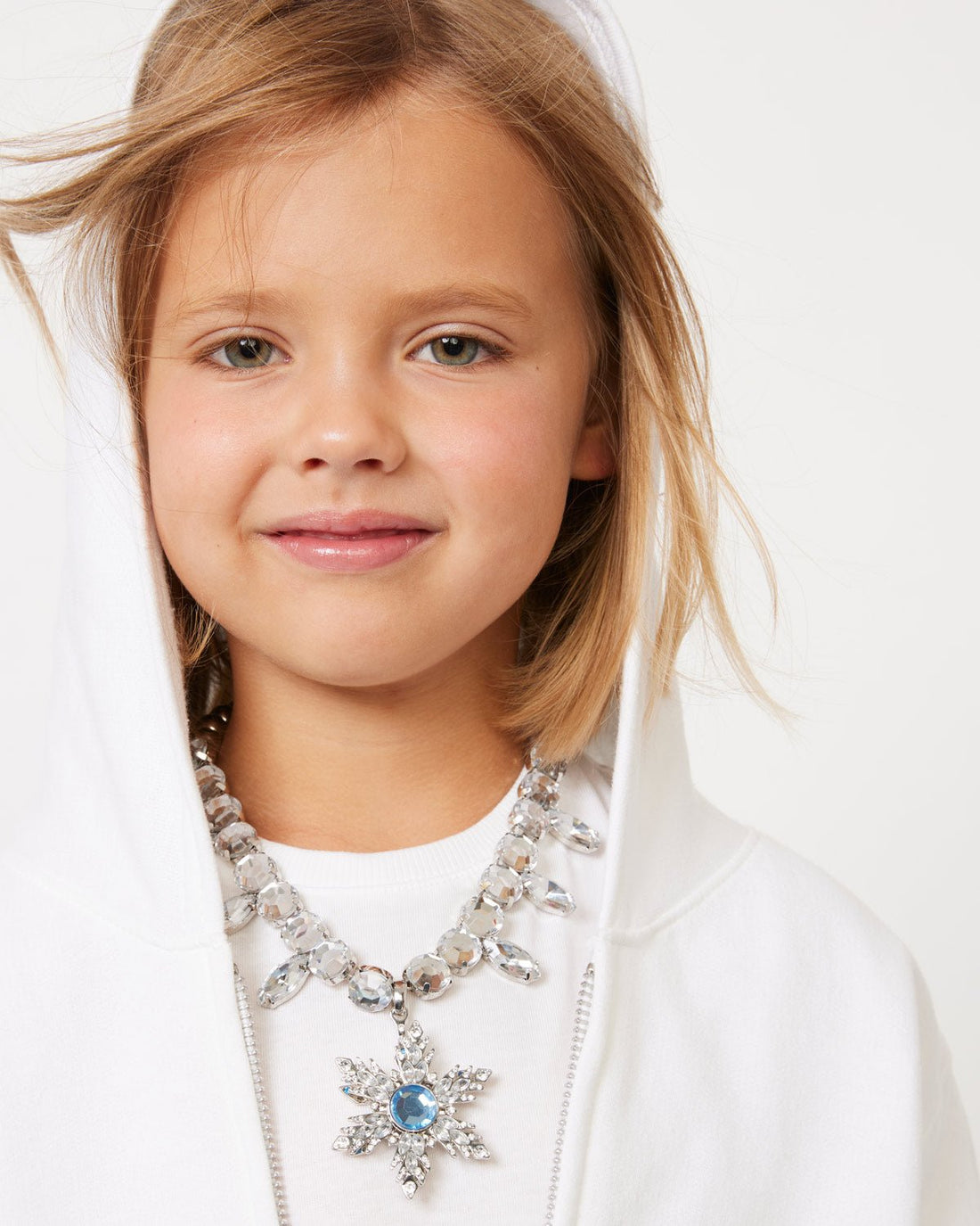Disney Frozen Elsa Spinning Snowflake Necklace Super Smalls - enjoykidsus