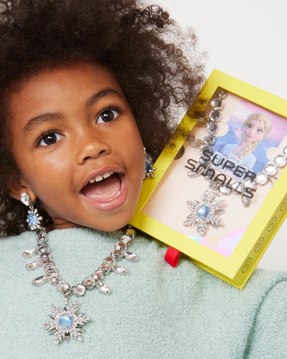 Disney Frozen Elsa Spinning Snowflake Necklace Super Smalls - enjoykidsus