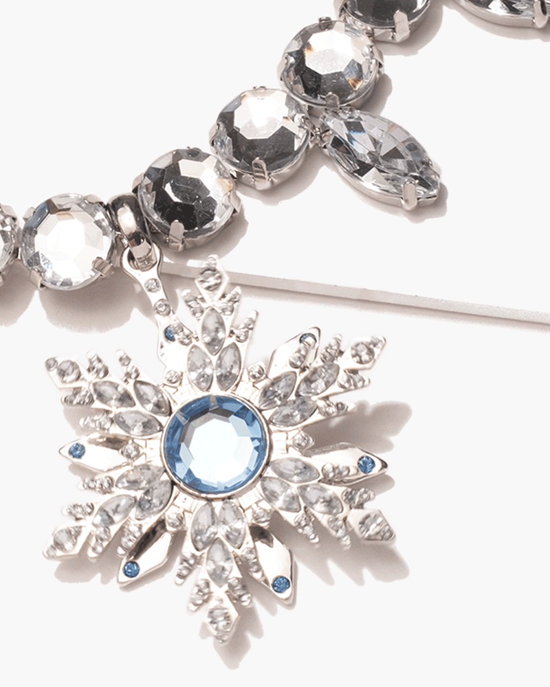Disney Frozen Elsa Spinning Snowflake Necklace Super Smalls - enjoykidsus
