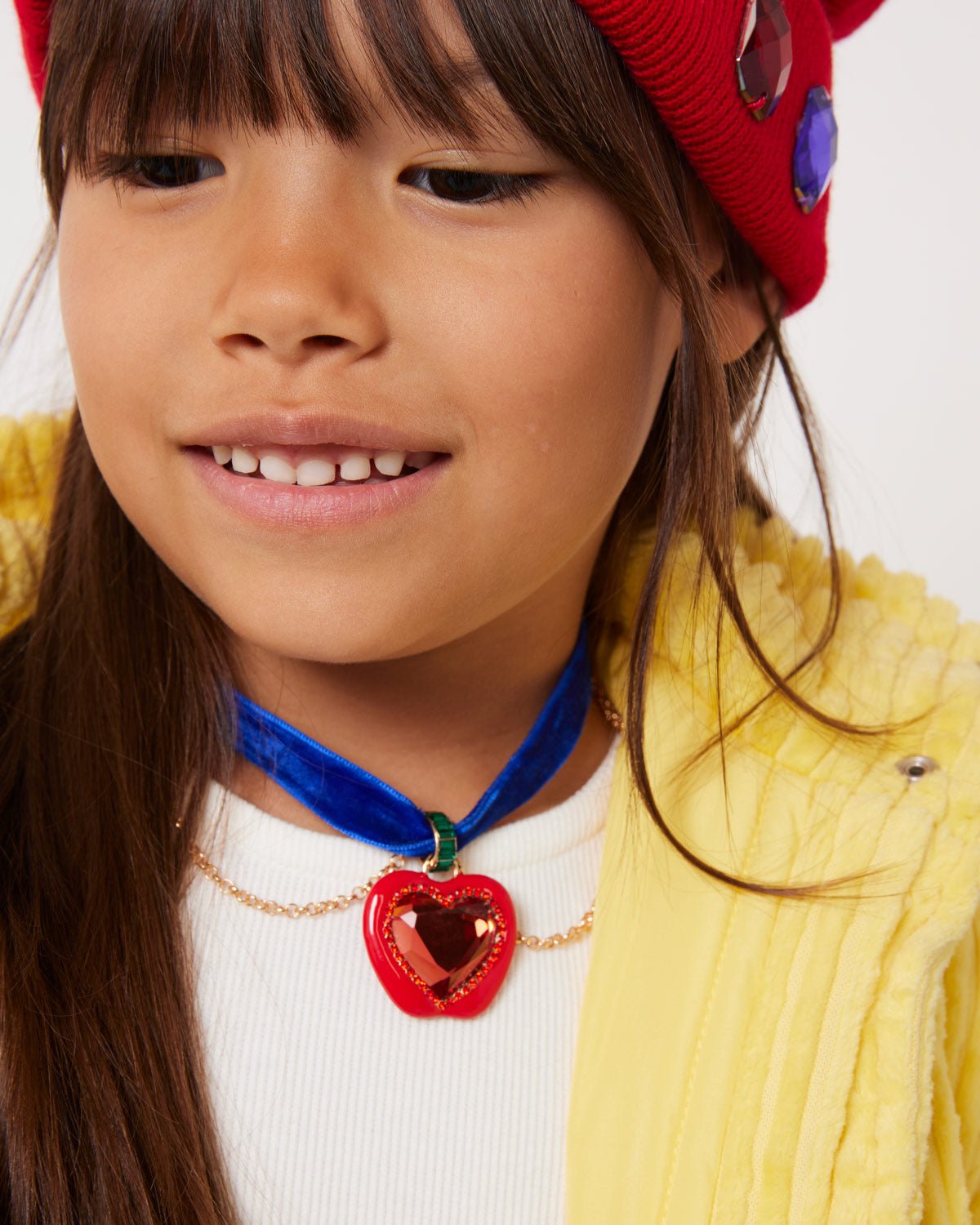 Disney Snow White Apple Heart Mirror Necklace Super Smalls