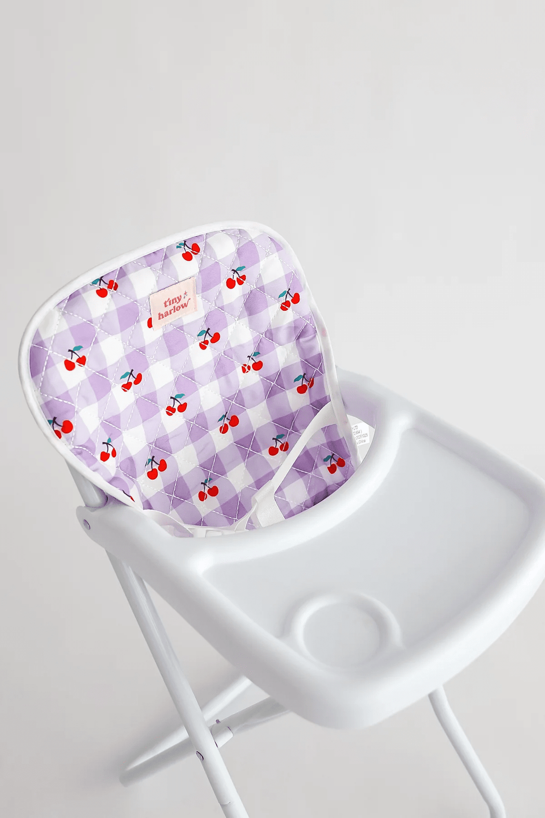Doll High Chair - Cherry Gingham - Tiny Harlow Shine on me Distribution