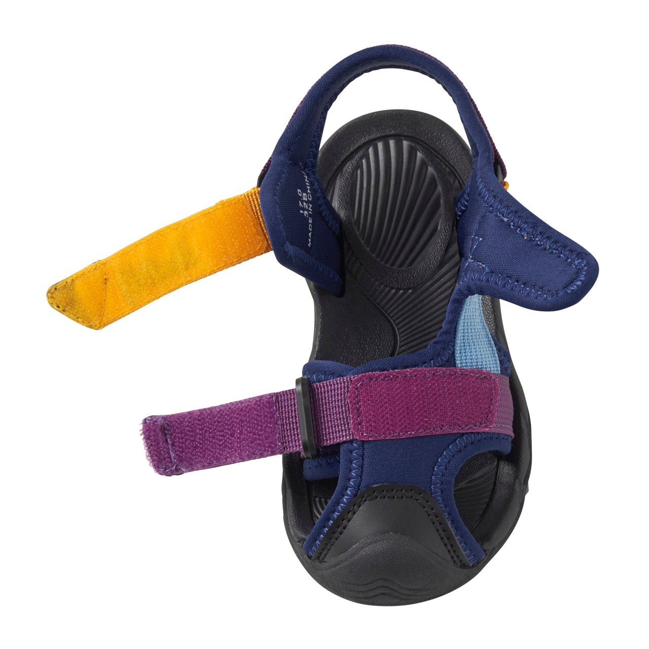 Double - B Bear Scout Sandals for Kids - Purple/yellow MIKI HOUSE