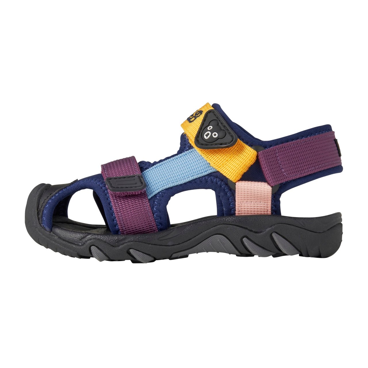 Double - B Bear Scout Sandals for Kids - Purple/yellow MIKI HOUSE