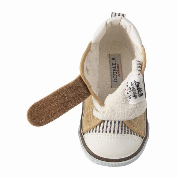 Double B Denim Sneakers - Camel MIKI HOUSE