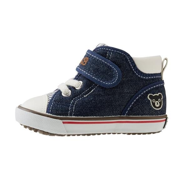 Double B Denim Sneakers - indigo Blue MIKI HOUSE