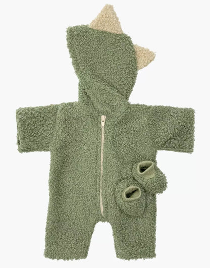 Minikane Little Costumes Dino Jumpsuit &amp; Booties – Khaki Green
