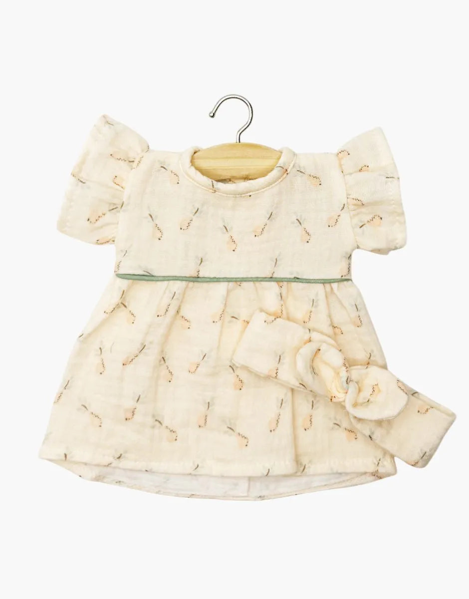 Minikane Daisy Doll Dress &amp; Bow Headband in Hélène Cotton Gauze
