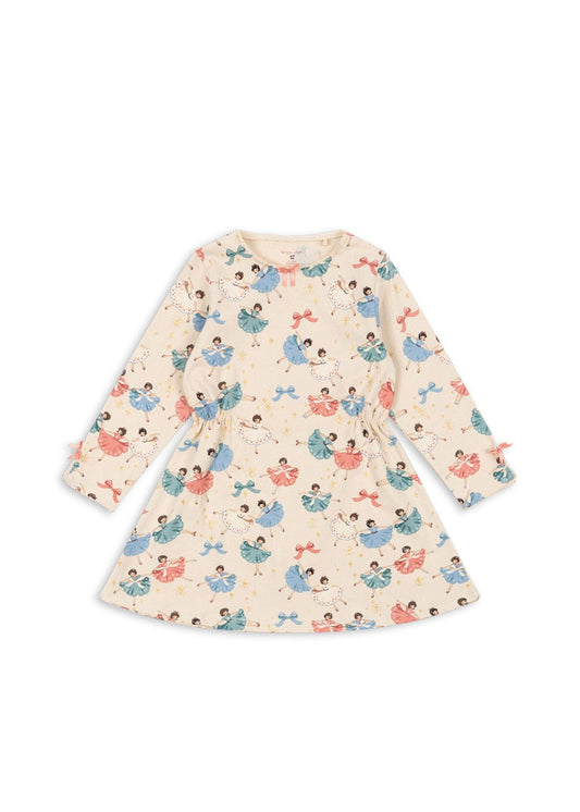 DREY LS DRESS GOTS - bow ballerina Konges Sløjd - enjoykidsus