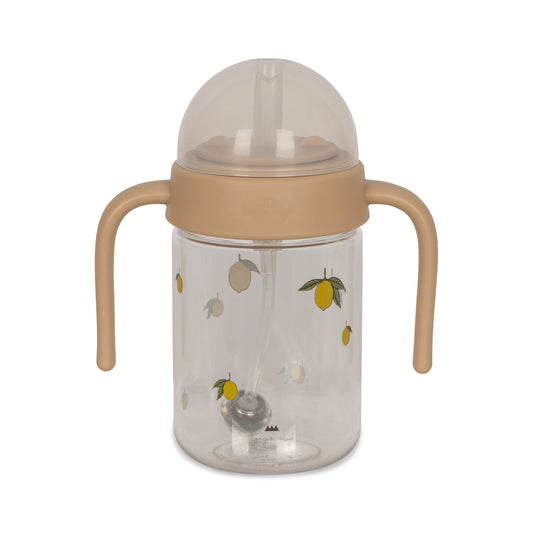 Drinking bottle with handle - lemon Konges Sløjd - enjoykidsus