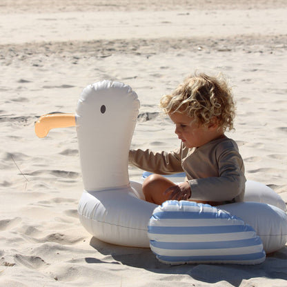 Sunnylife Kids Pool Ring – Sammy the Seagull Blue Stripe