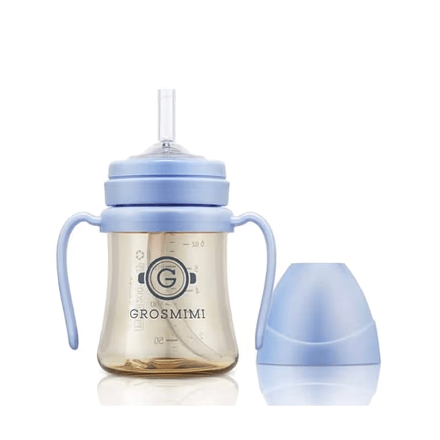 onzenna (Grosmimi and Cha&amp;Mom) - Grosmimi PPSU Straw Cup - 6oz (6 Months+): White