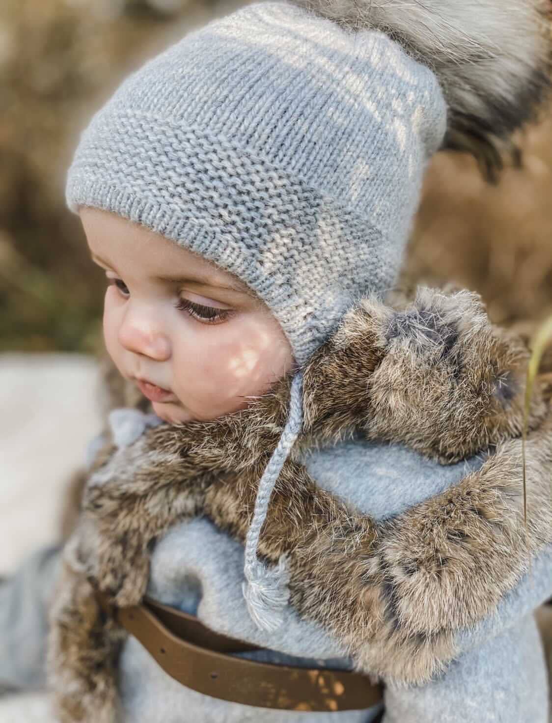 Petite Maison Kids - Cashmere Aviator Hat: Pink / Medium (12M-4 Years)