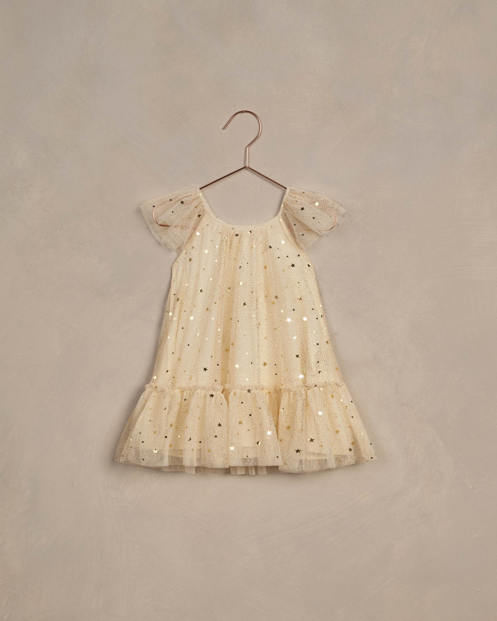 Edie Dress || Champagne Stars Noralee - enjoykidsus