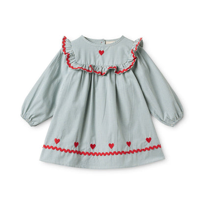 Flöss Ellis Dress - Light Blue Gingham product view