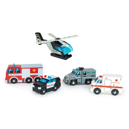 Emergency Vehicles Tender Leaf Toys - enjoykidsus