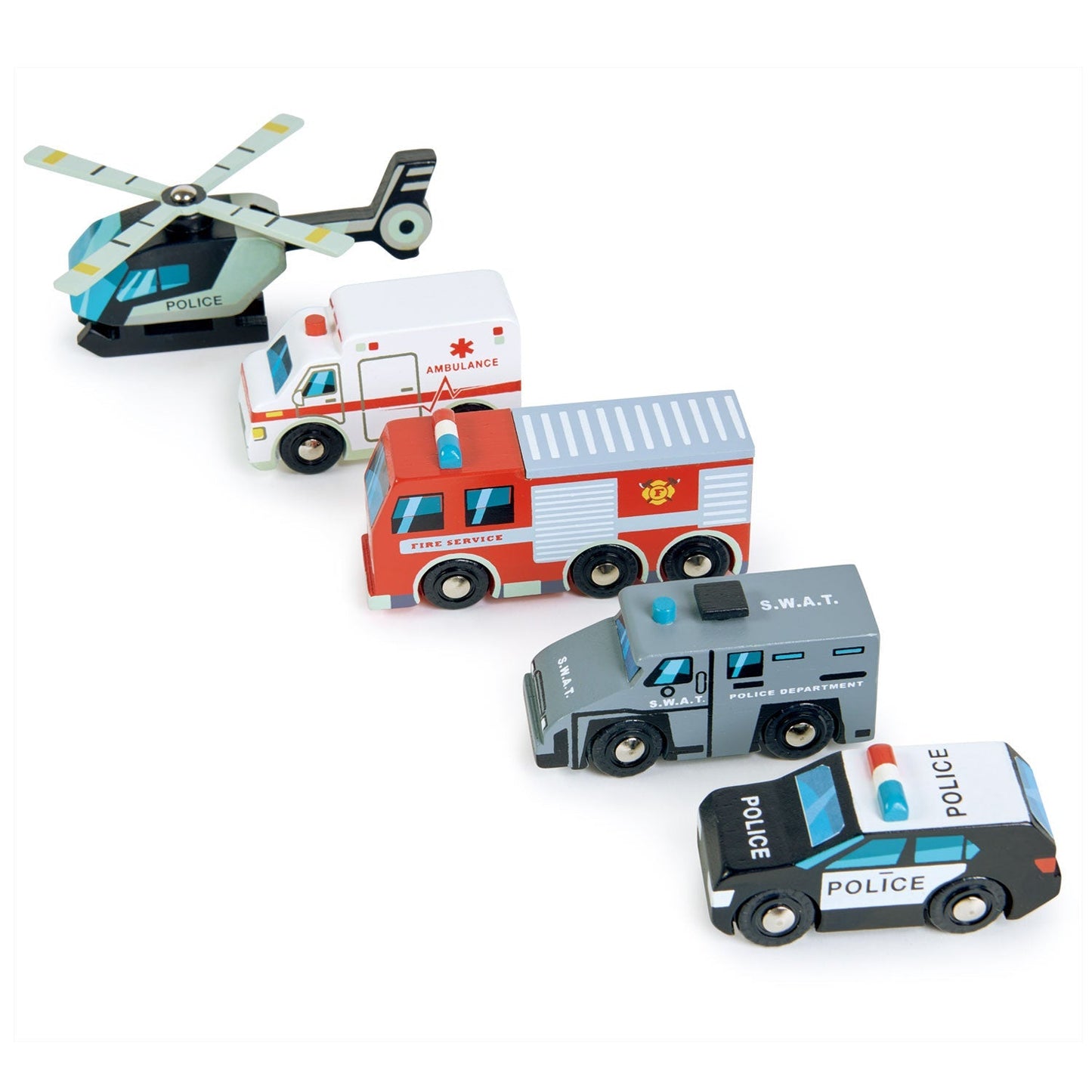 Emergency Vehicles Tender Leaf Toys - enjoykidsus