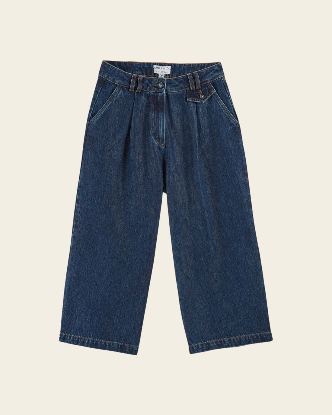 Emile et Ida 7/8 Denim Pants – Blue Emile et ida