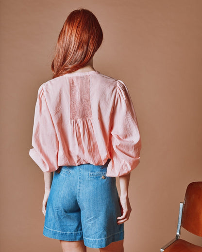 Emile et Ida Bermuda - Denim bleach Emile et Ida