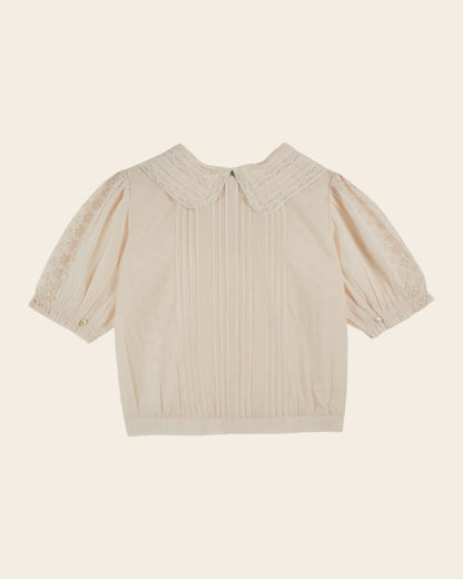 Emile et Ida Blouse - Brodé dentelle crème Emile et Ida