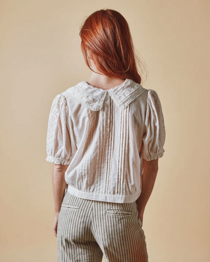 Emile et Ida Blouse - Brodé dentelle crème Emile et Ida