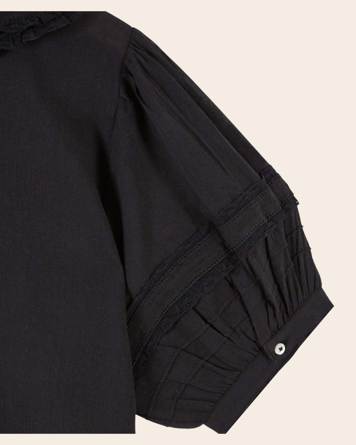 Emile et Ida Blouse - Vintage dentelle noir Emile et Ida