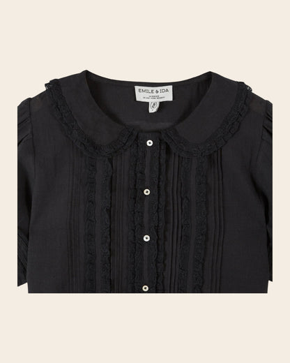 Emile et Ida Blouse - Vintage dentelle noir Emile et Ida