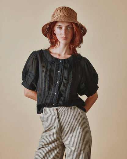Emile et Ida Blouse - Vintage dentelle noir Emile et Ida