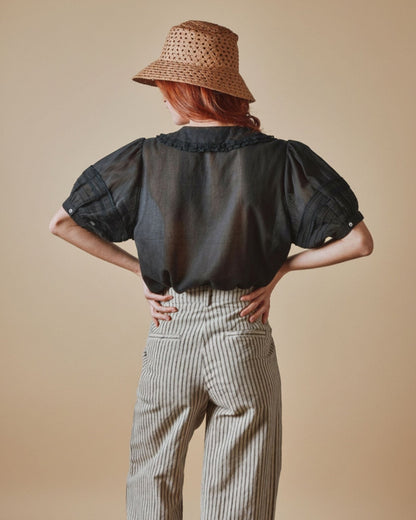 Emile et Ida Blouse - Vintage dentelle noir Emile et Ida