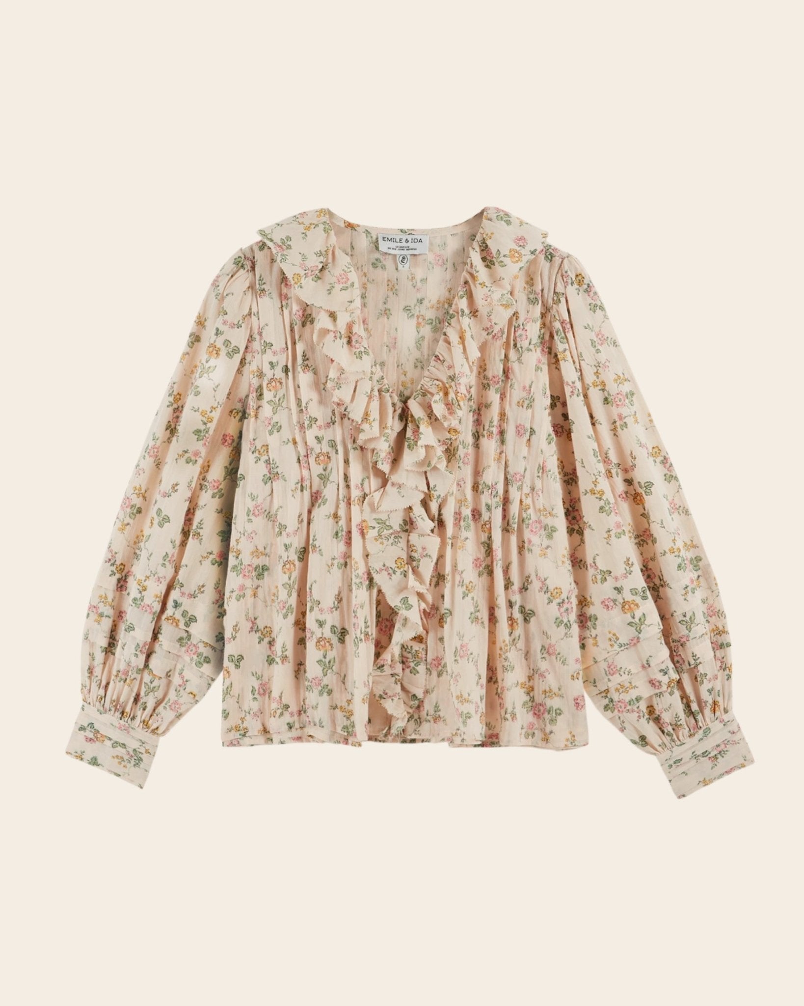 Emile et Ida Blouse - Volanté fleuri rosier Emile et Ida