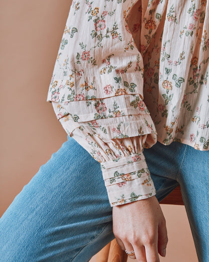 Emile et Ida Blouse - Volanté fleuri rosier Emile et Ida