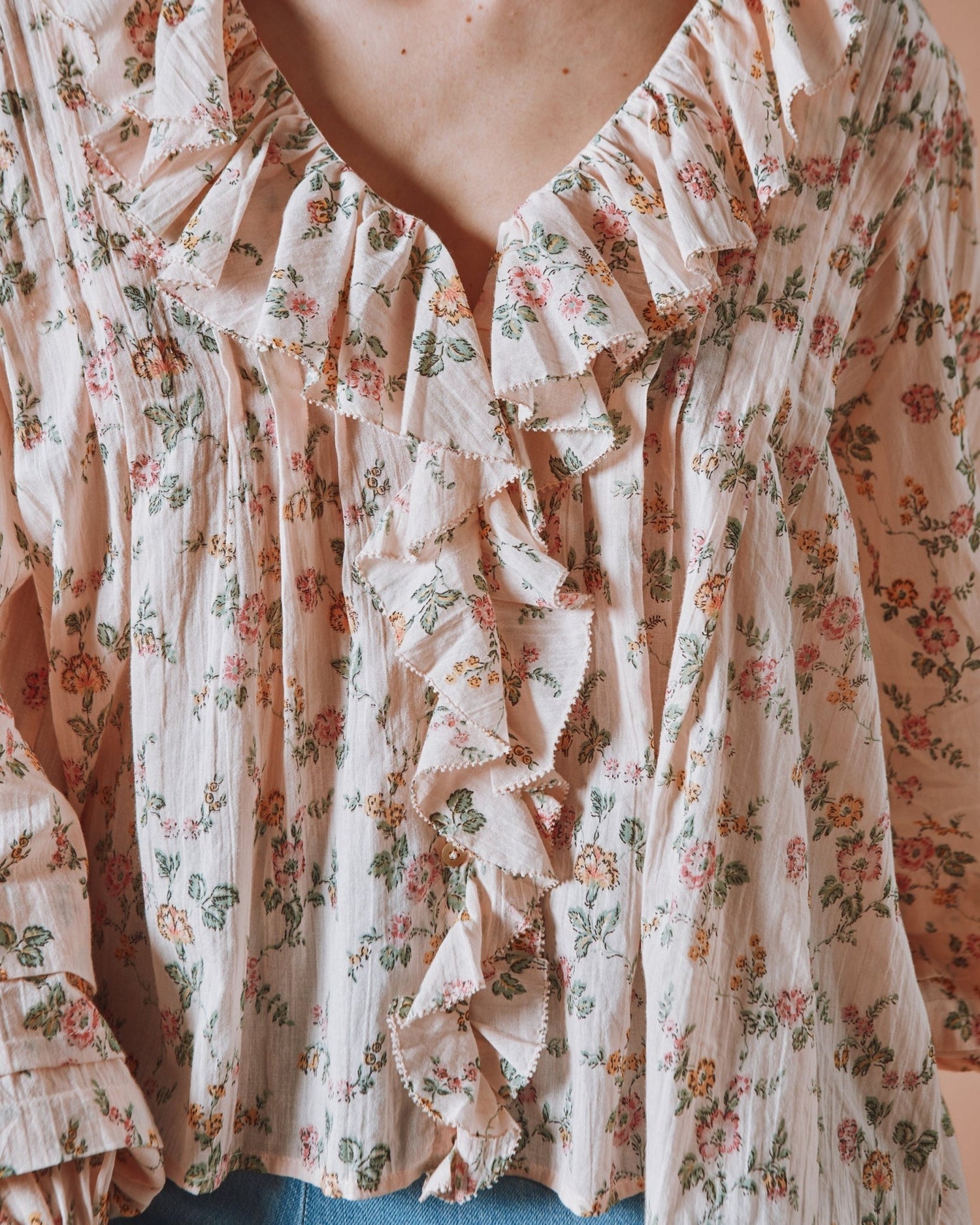 Emile et Ida Blouse - Volanté fleuri rosier Emile et Ida
