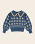 Emile et Ida blue squirrel sweater Emile et ida