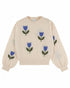 Emile et Ida Blue Tulip Intarsia Women&
