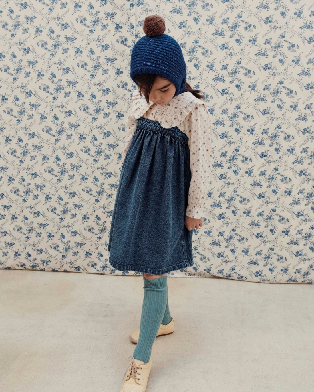 Emile et Ida Cagoule Pompom – Bleu Emile et ida