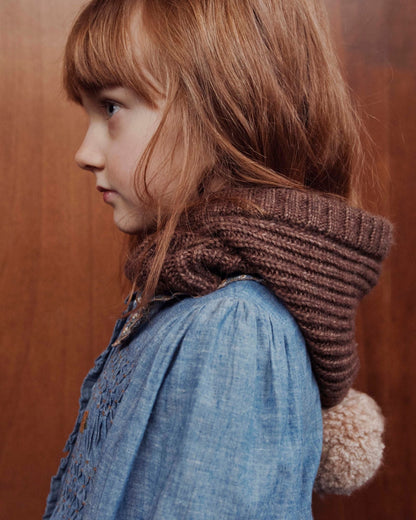 Emile et Ida Cagoule Pompom – Marron Emile et ida