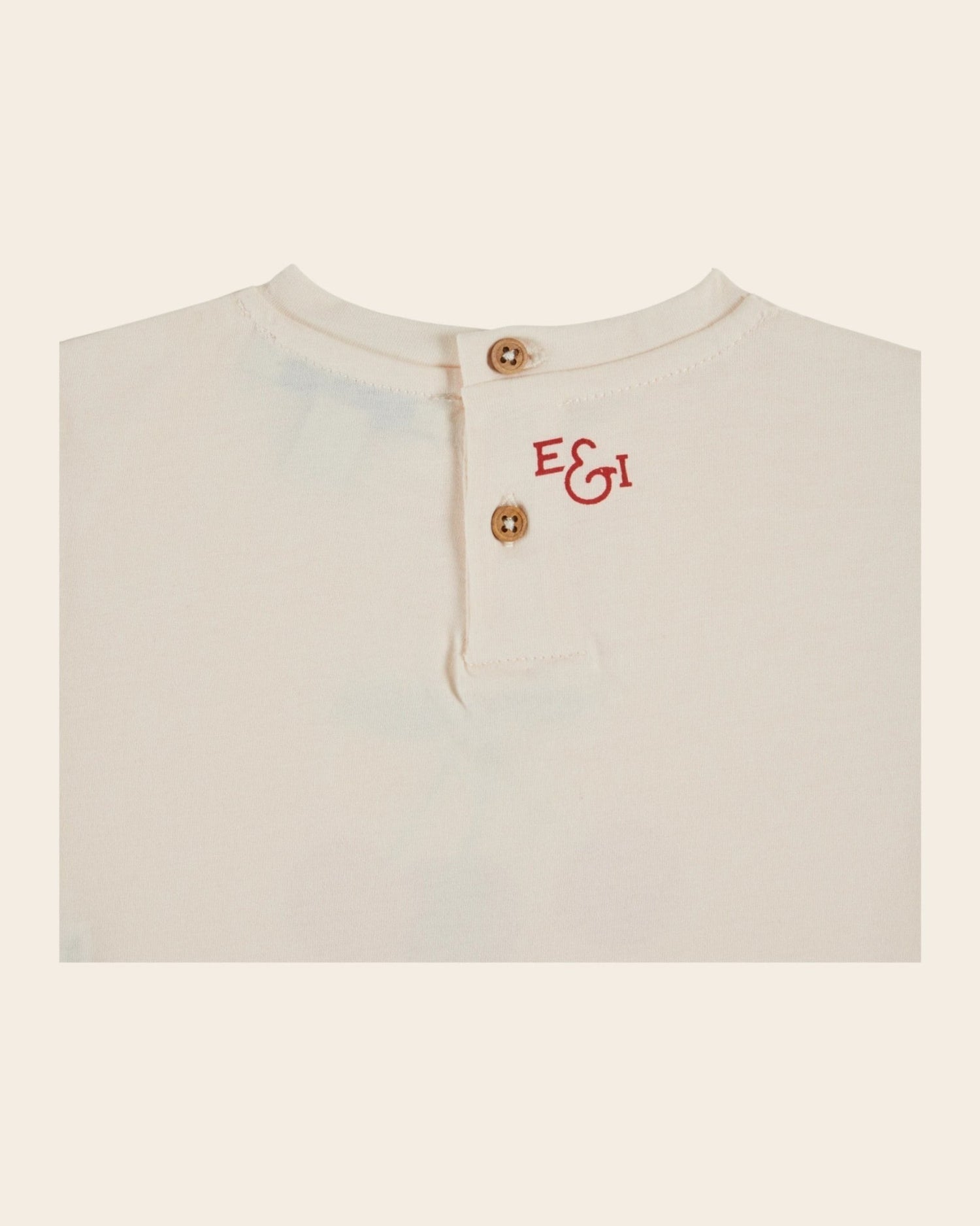 Emile et Ida Cherry Print Cream T-Shirt – Organic Cotton Girls Tee Emile et ida